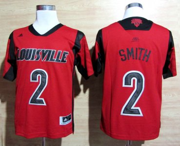 Maillot De Basket NCAA Louisville Cardinals 2013 March Madness Russ Smith 2 Authentique Rouge